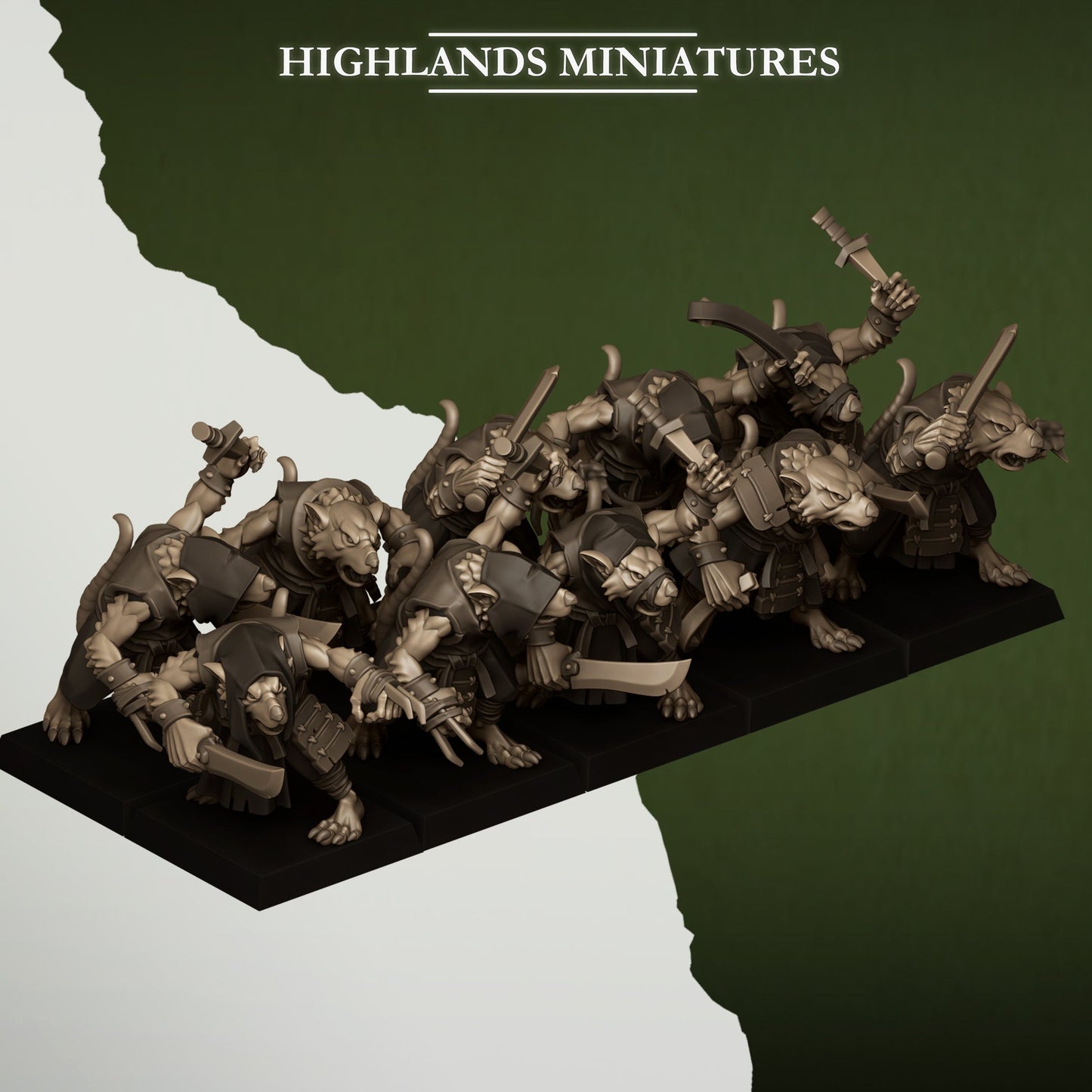 Sewer Vermin Thugs, Highlands Miniatures