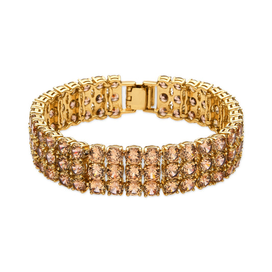 Pulsera con Circonita Brillante acabado oro 18k - Uriom