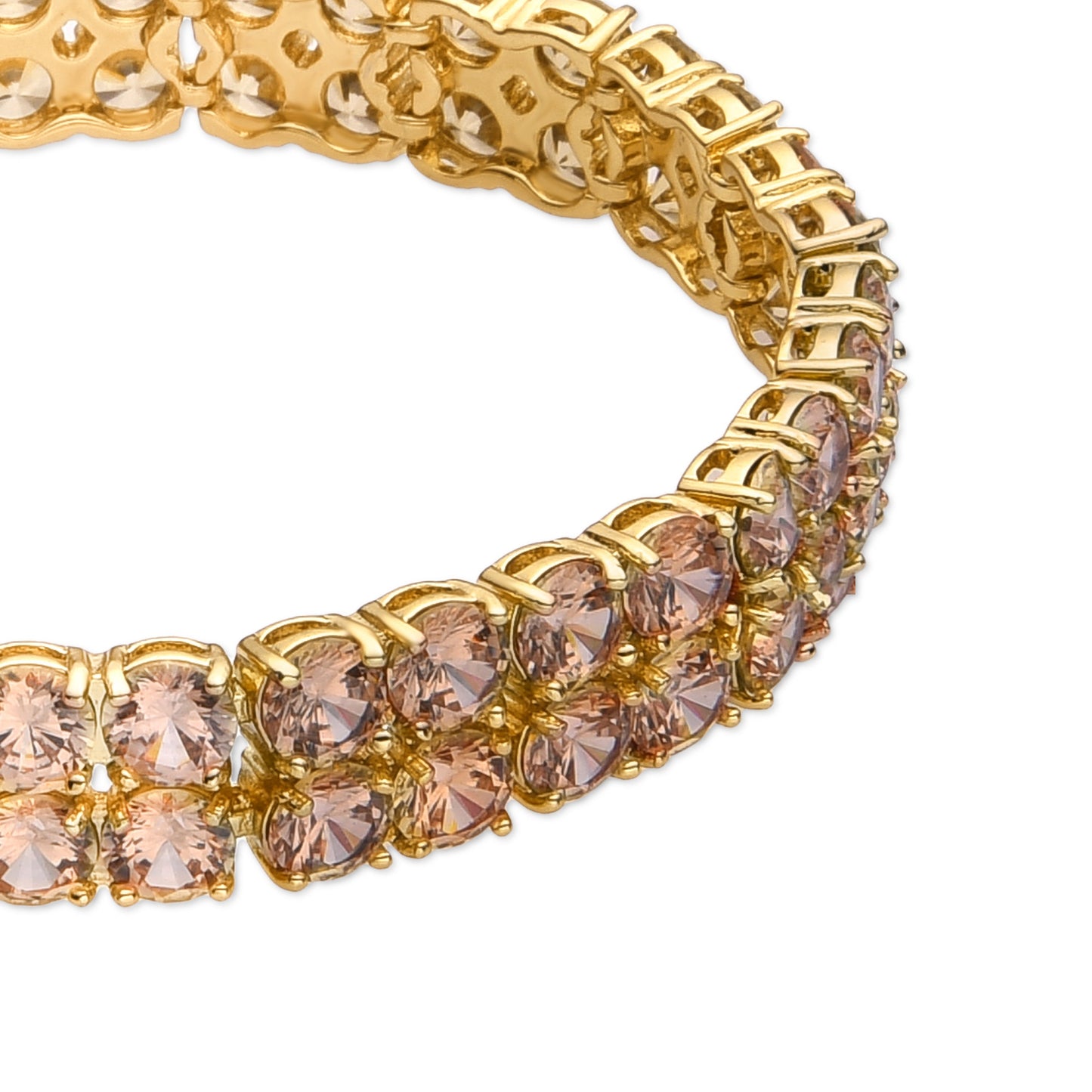 Pulsera con Circonita Brillante acabado oro 18k - Oyal