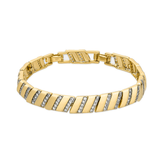 Pulsera con Circonita Brillante acabado oro 18k - Xokri