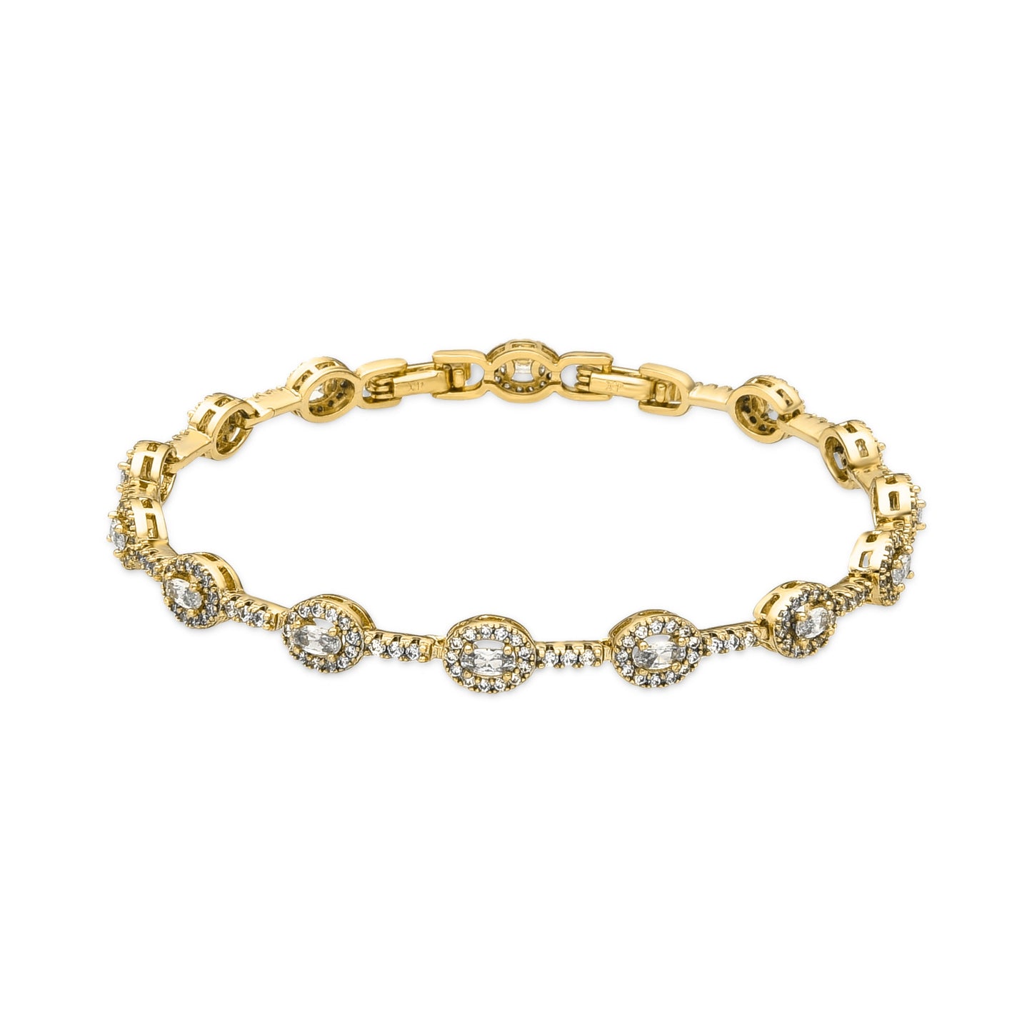 Pulsera con Circonita Brillante acabado oro 18k - Thanis