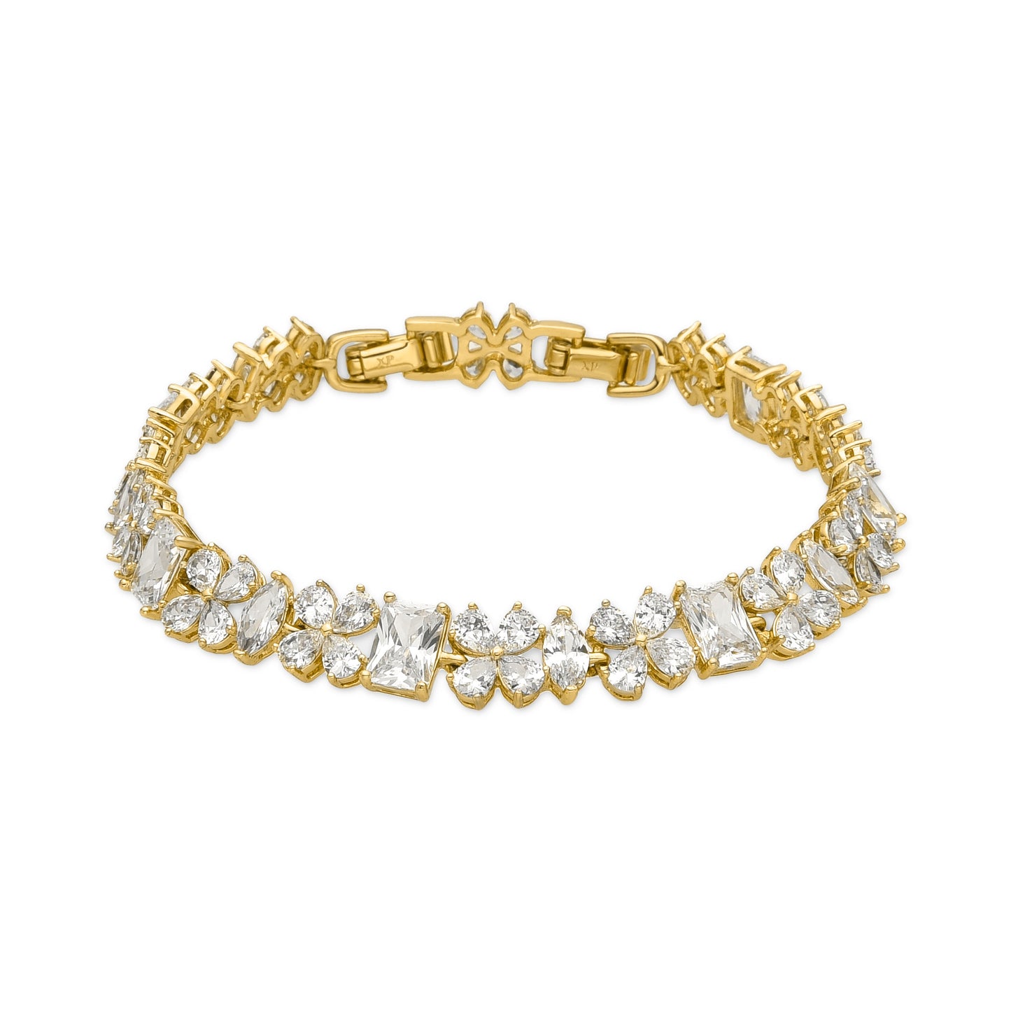 Pulsera con Circonita Brillante acabado oro 18k - Alpi