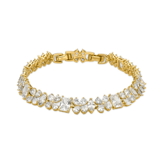 Pulsera con Circonita Brillante acabado oro 18k - Alpi