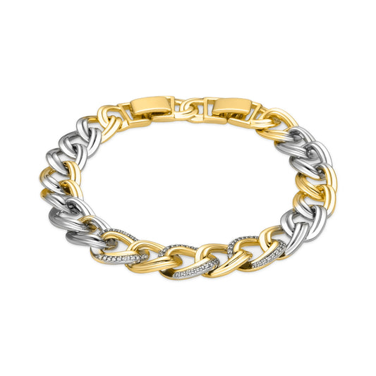 Pulsera con Circonita Brillante acabado oro 18k - Wenfre