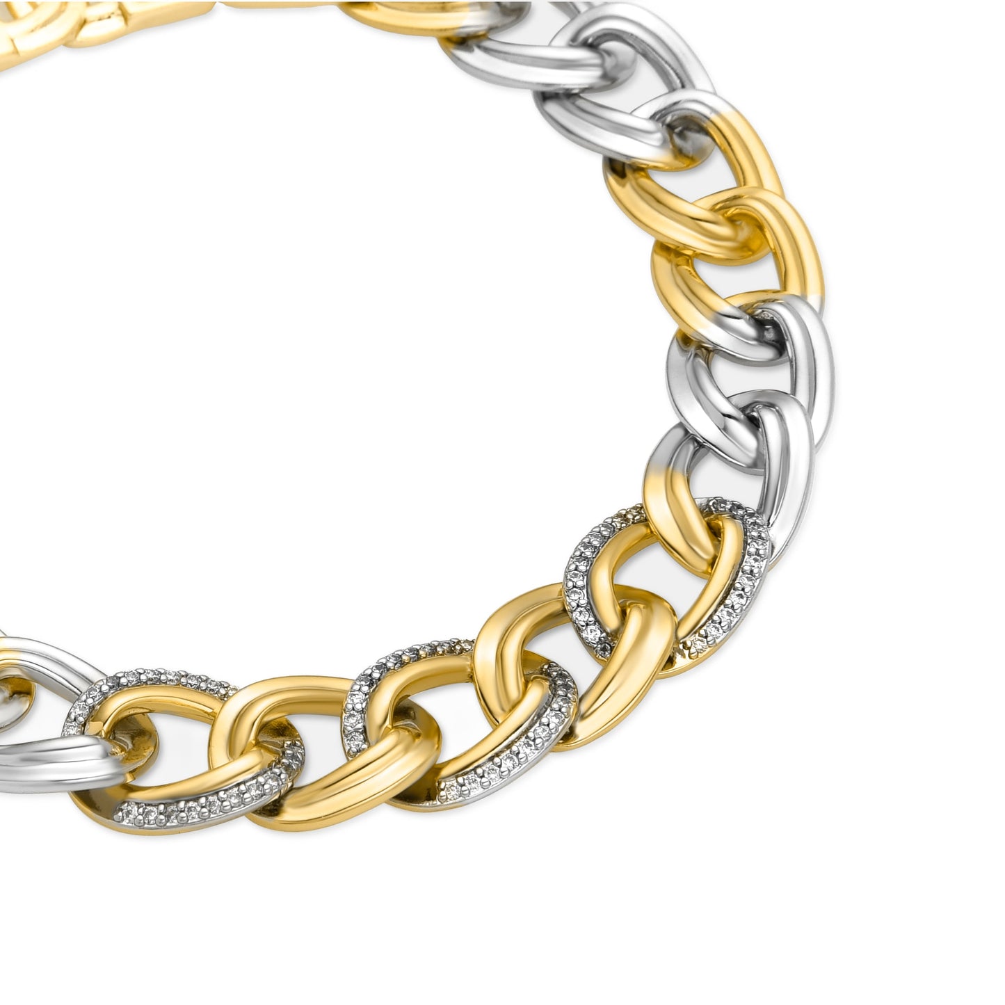 Pulsera con Circonita Brillante acabado oro 18k - Wenfre