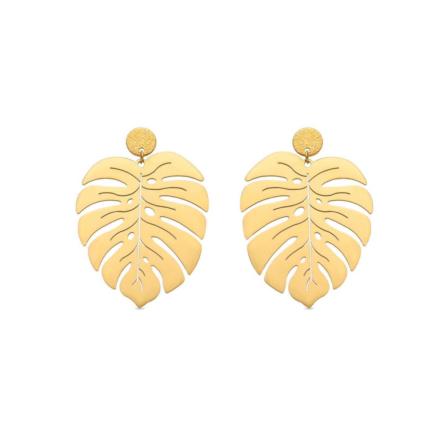 Pendientes acabado oro 18k - Mizay
