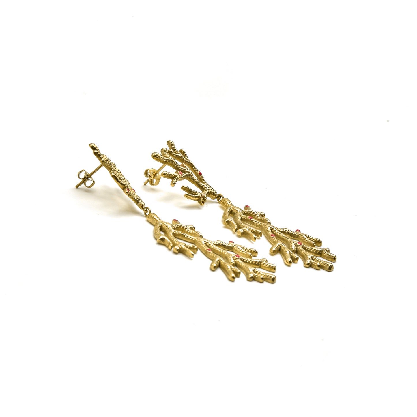 Pendientes acabado oro 18k - Ikuzol