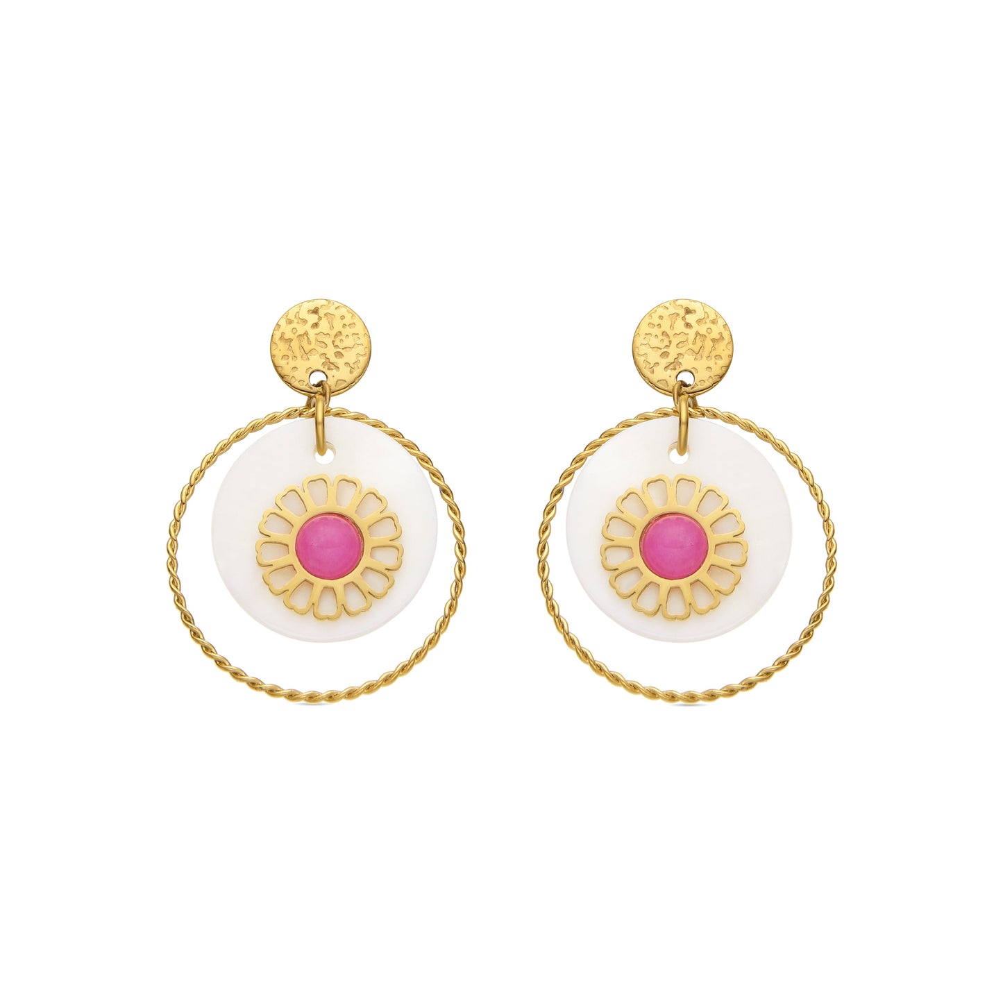 Pendientes acabado oro 18k - Virat