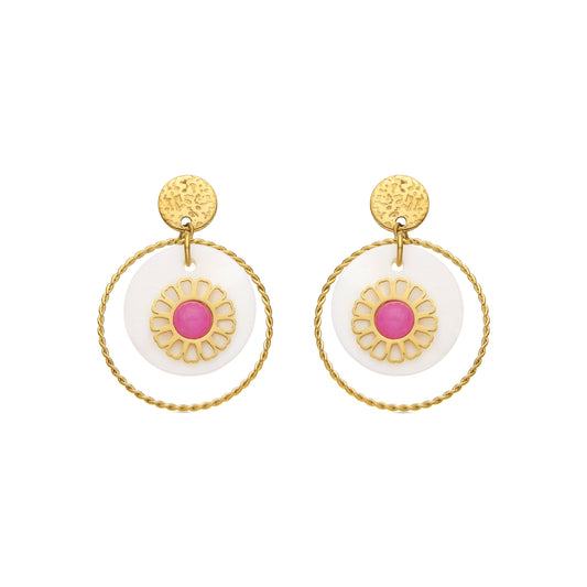 Pendientes acabado oro 18k - Virat