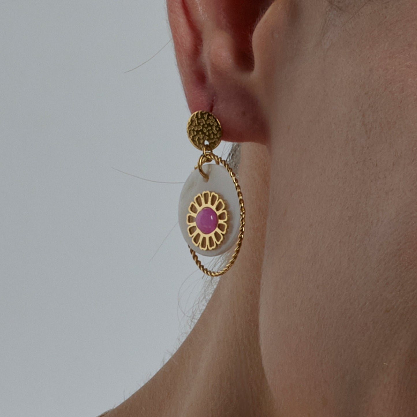 Pendientes acabado oro 18k - Virat