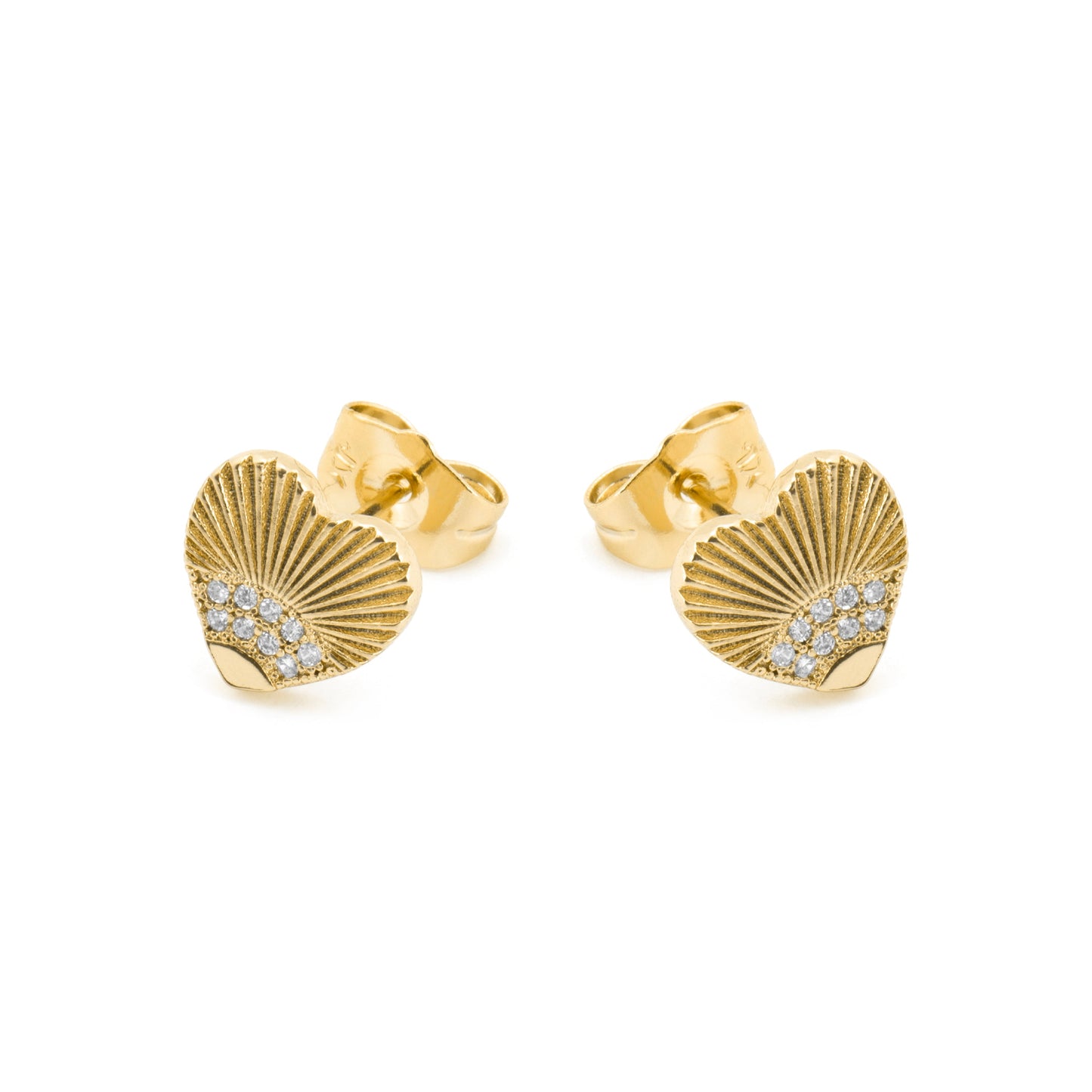 Pendientes con Circonita Brillante acabado oro 18k - Kripo