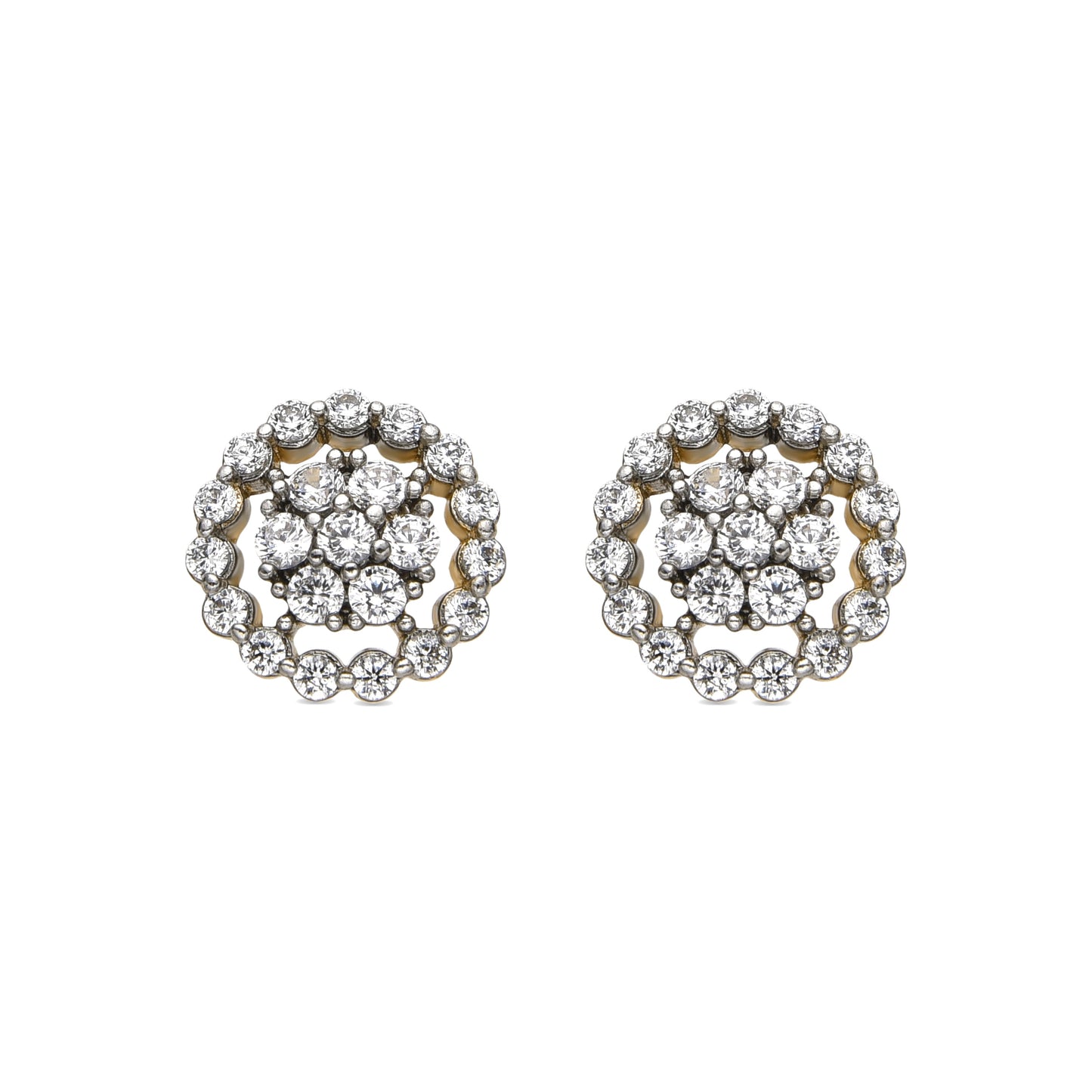 Pendientes con Circonita Brillante acabado oro 18k - Irzul