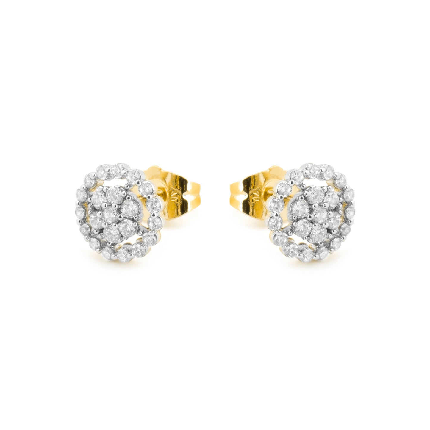 Pendientes con Circonita Brillante acabado oro 18k - Irzul