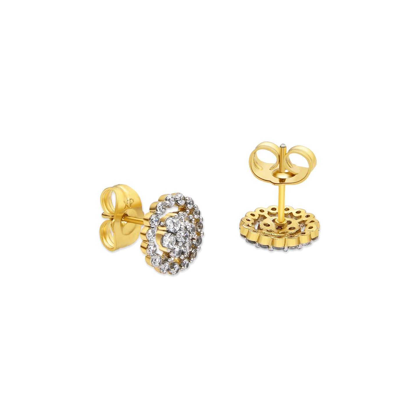 Pendientes con Circonita Brillante acabado oro 18k - Irzul