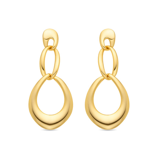 Pendientes acabado oro 18k - Saimil