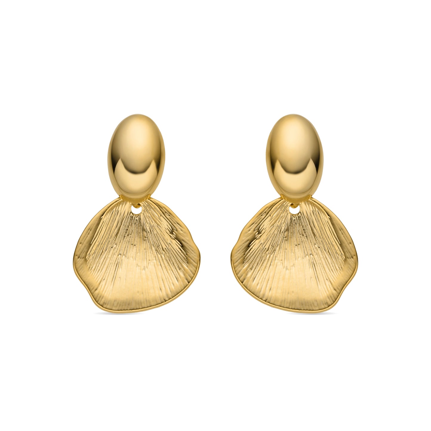 Pendientes acabado oro 18k - Ondex