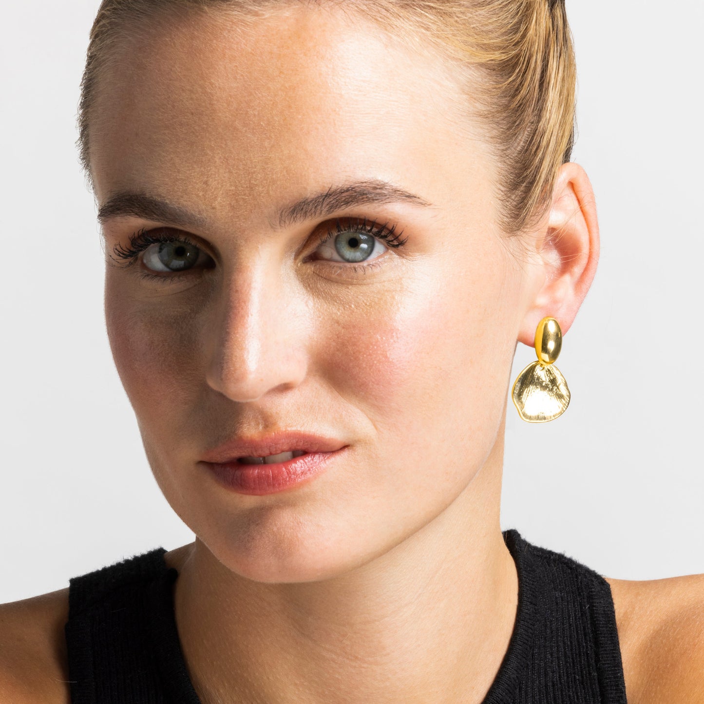 Pendientes acabado oro 18k - Ondex