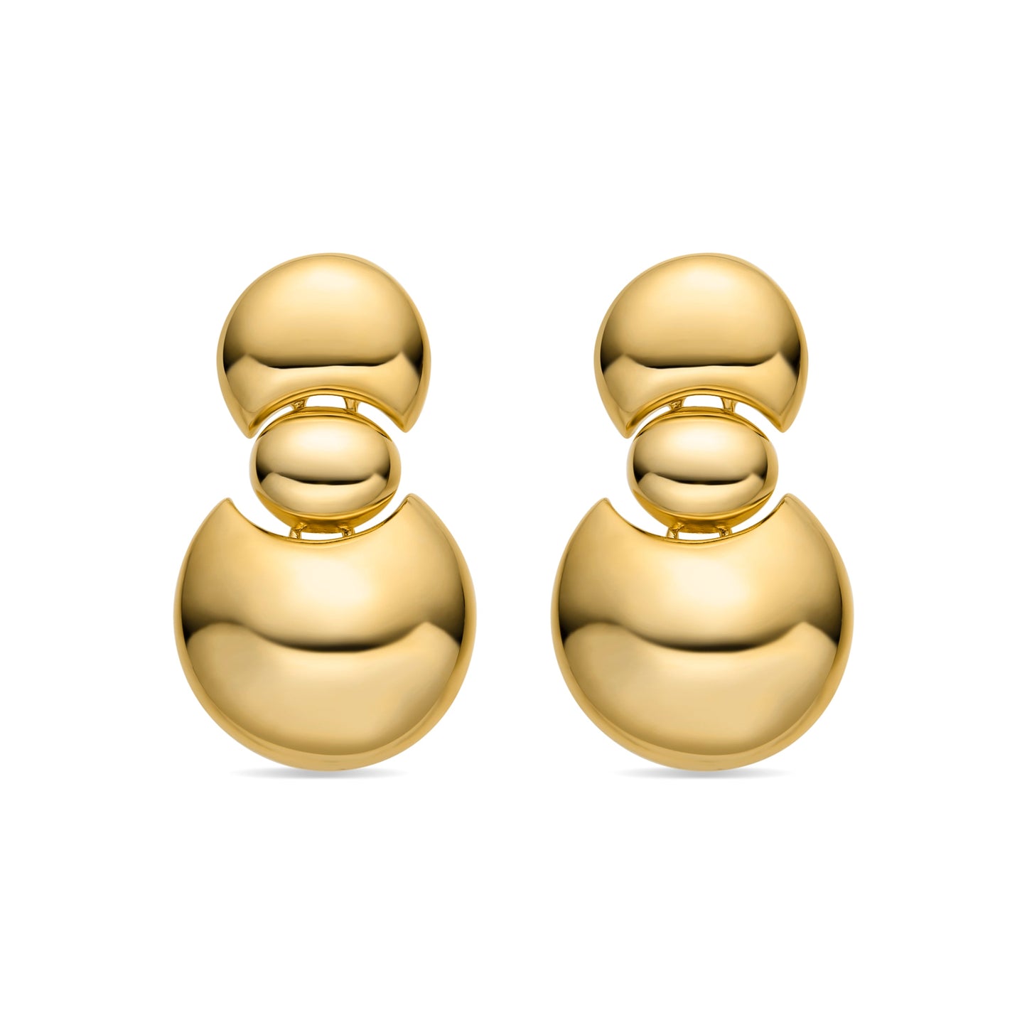 Pendientes acabado oro 18k - Shax