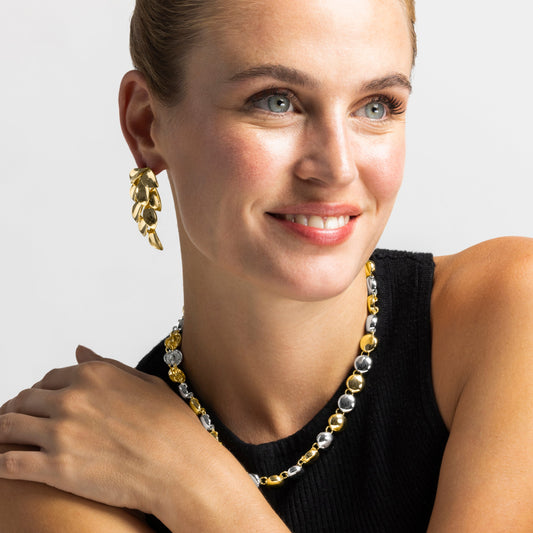 Pendientes acabado oro 18k - Nafir