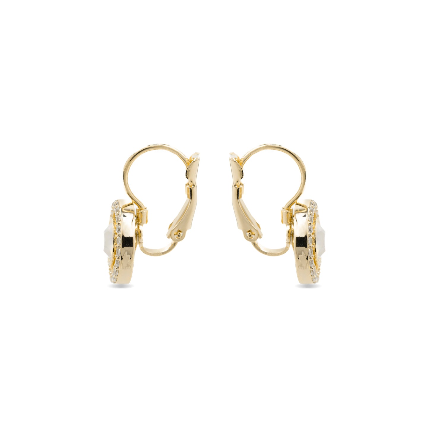 Pendientes con Circonita Brillante acabado oro 18k - Othal