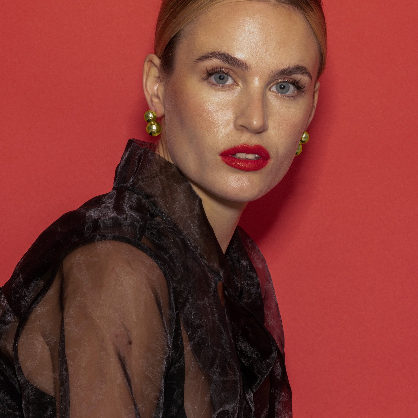 Pendientes acabado oro 18k - Ryro