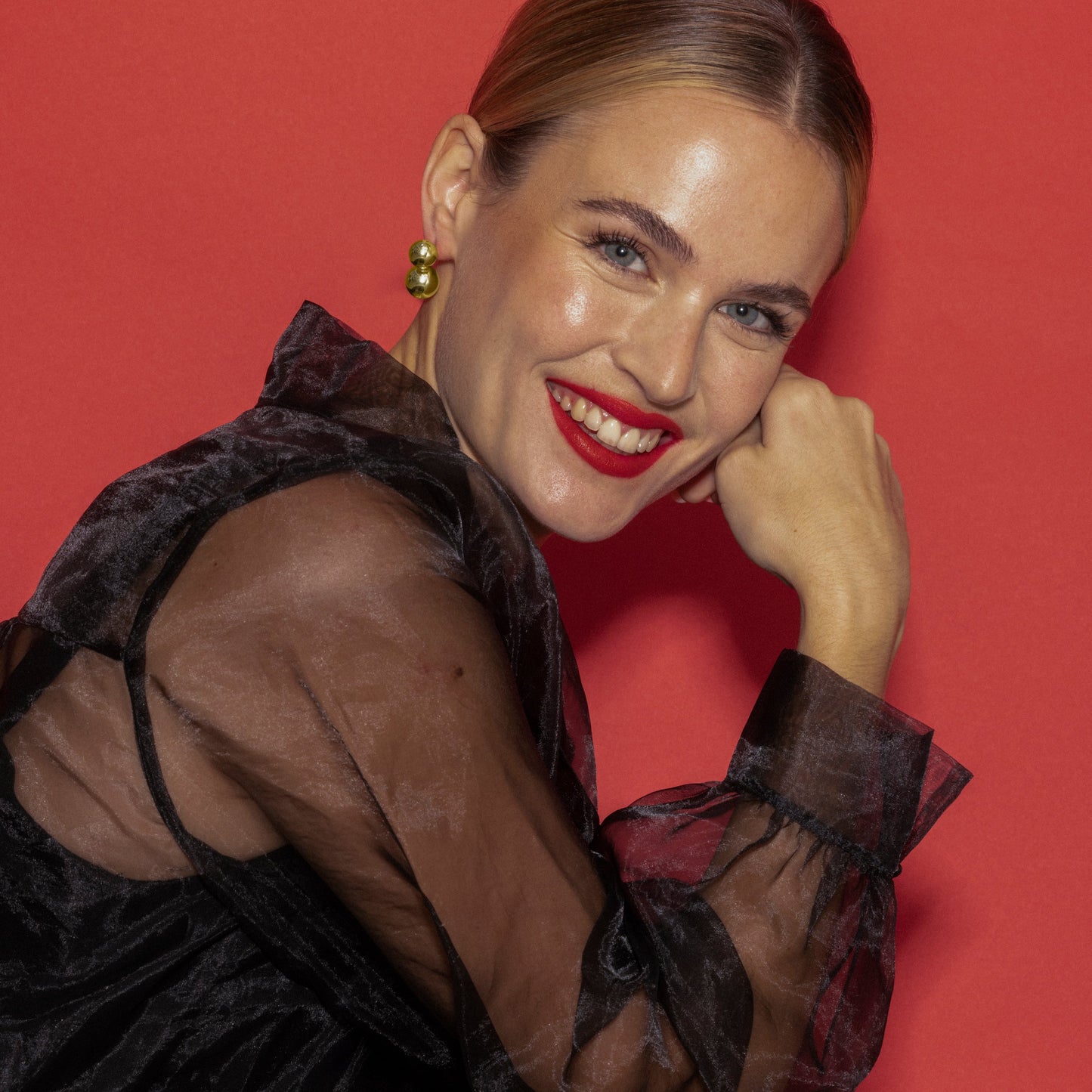 Pendientes acabado oro 18k - Ryro