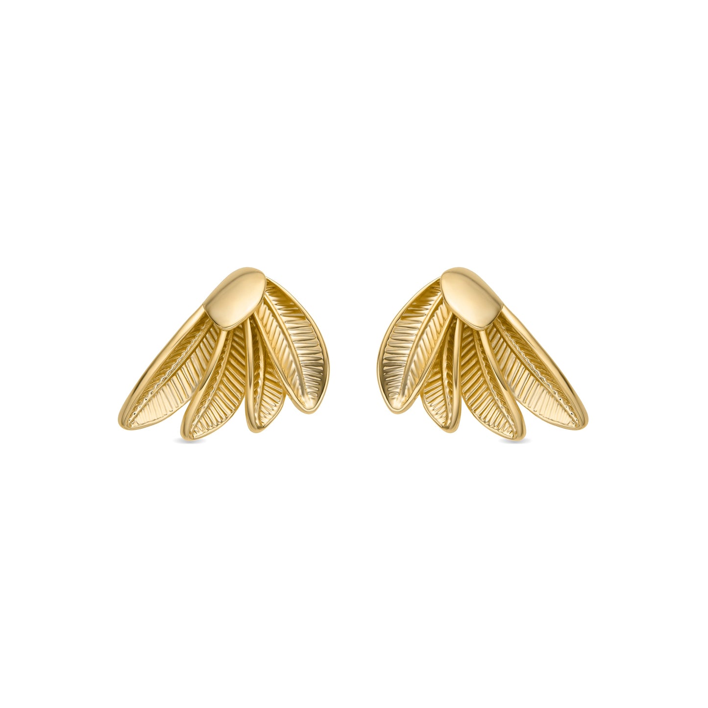 Pendientes acabado oro 18k - Otlya