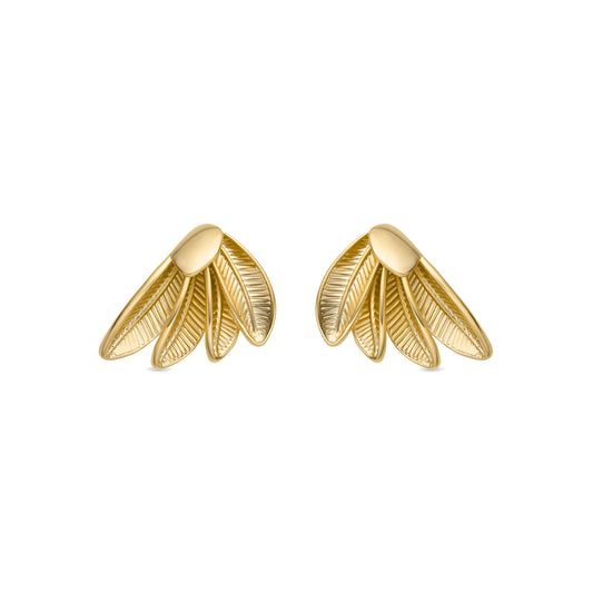 Pendientes acabado oro 18k - Otlya