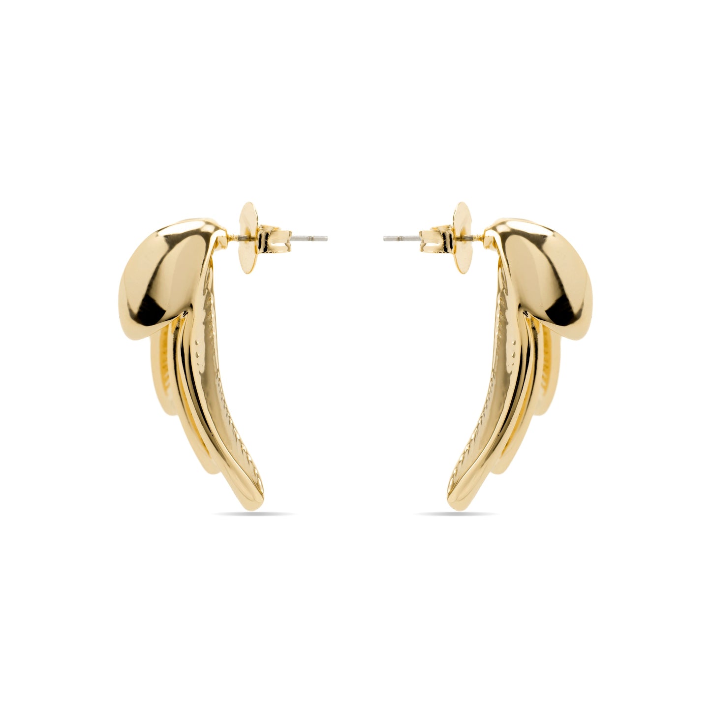 Pendientes acabado oro 18k - Otlya