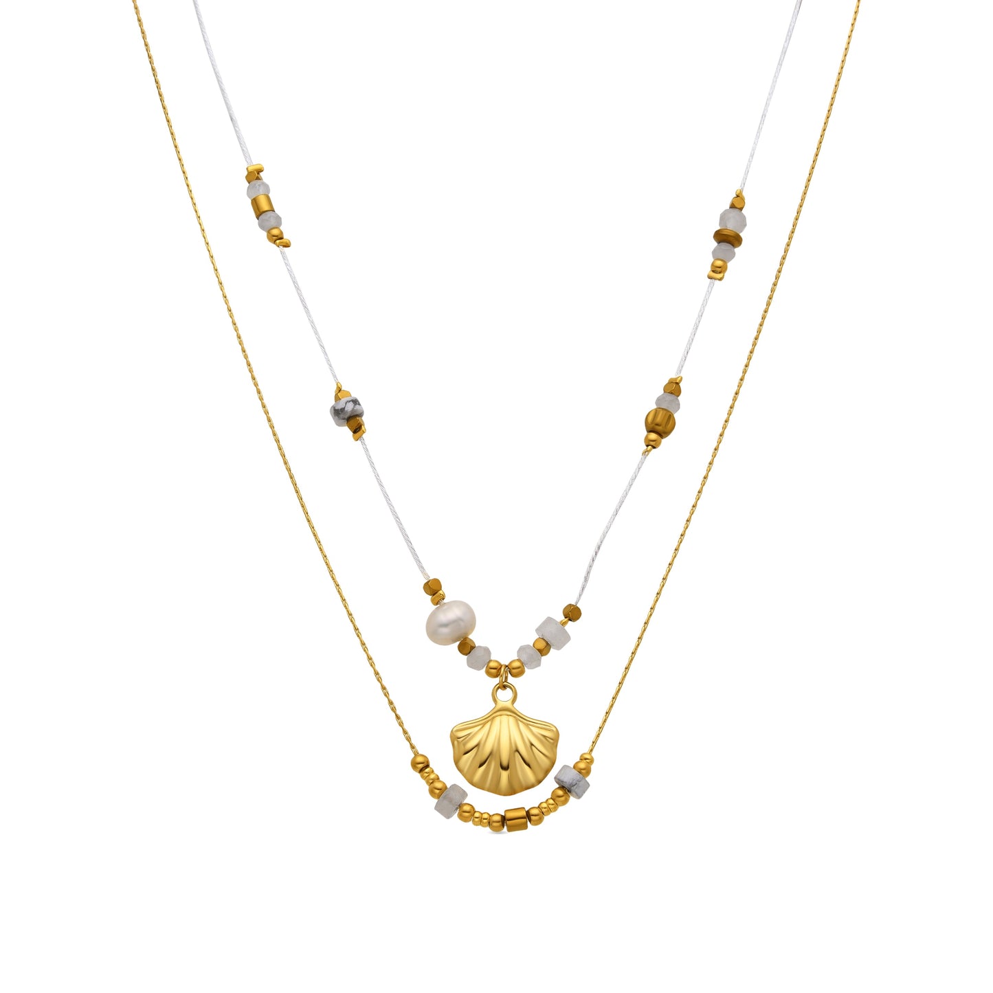 Collar con Circonita Brillante acabado oro 18k - Virat