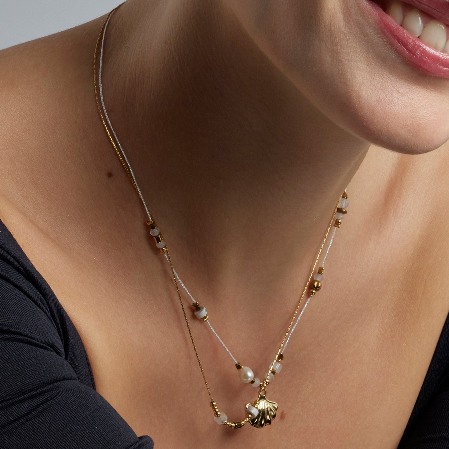 Collar con Circonita Brillante acabado oro 18k - Virat