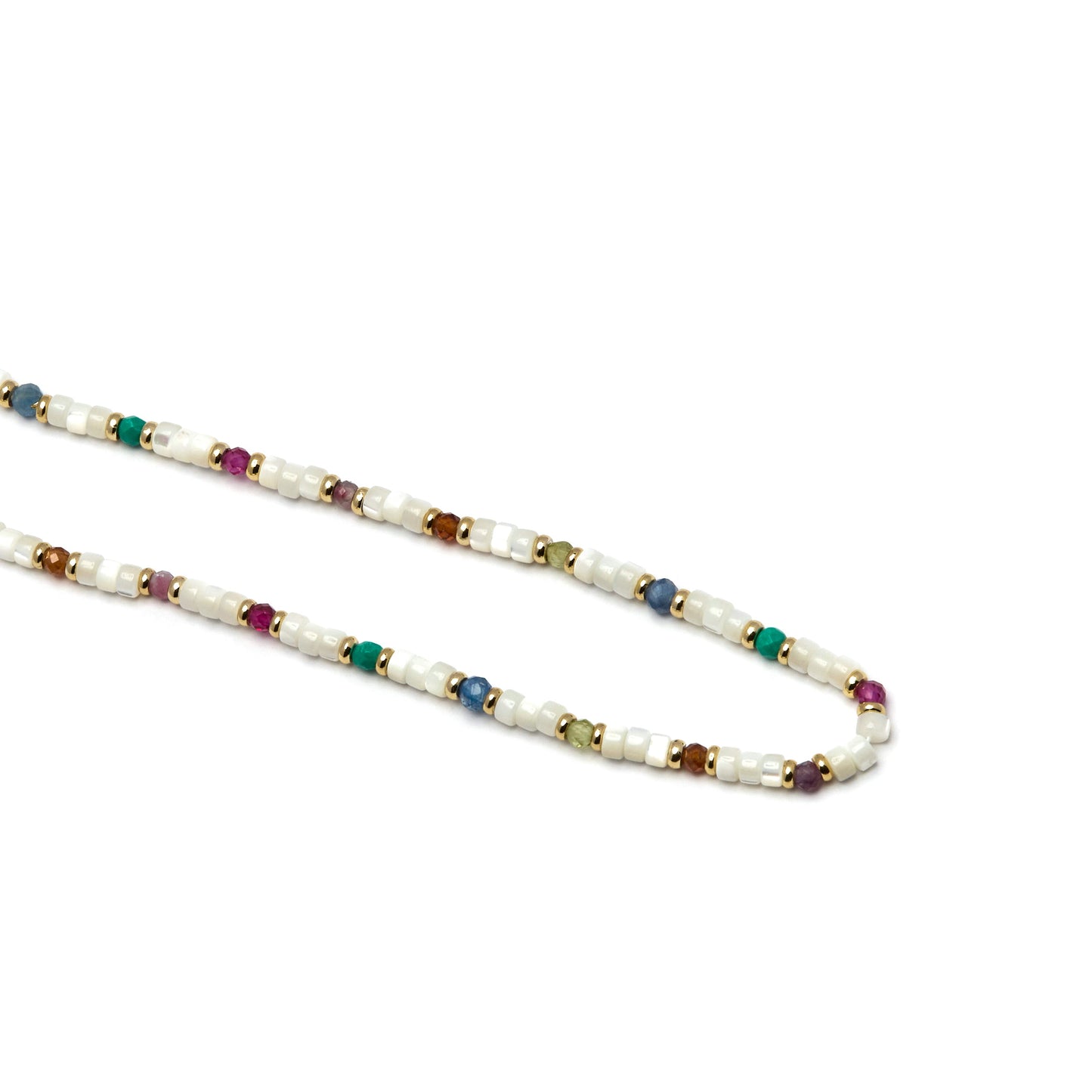 Collar con Madreperla Blanca acabado oro 18k - Xolau