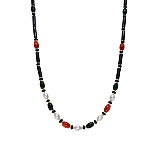 Collar con Onix acabado oro 18k - Coepil