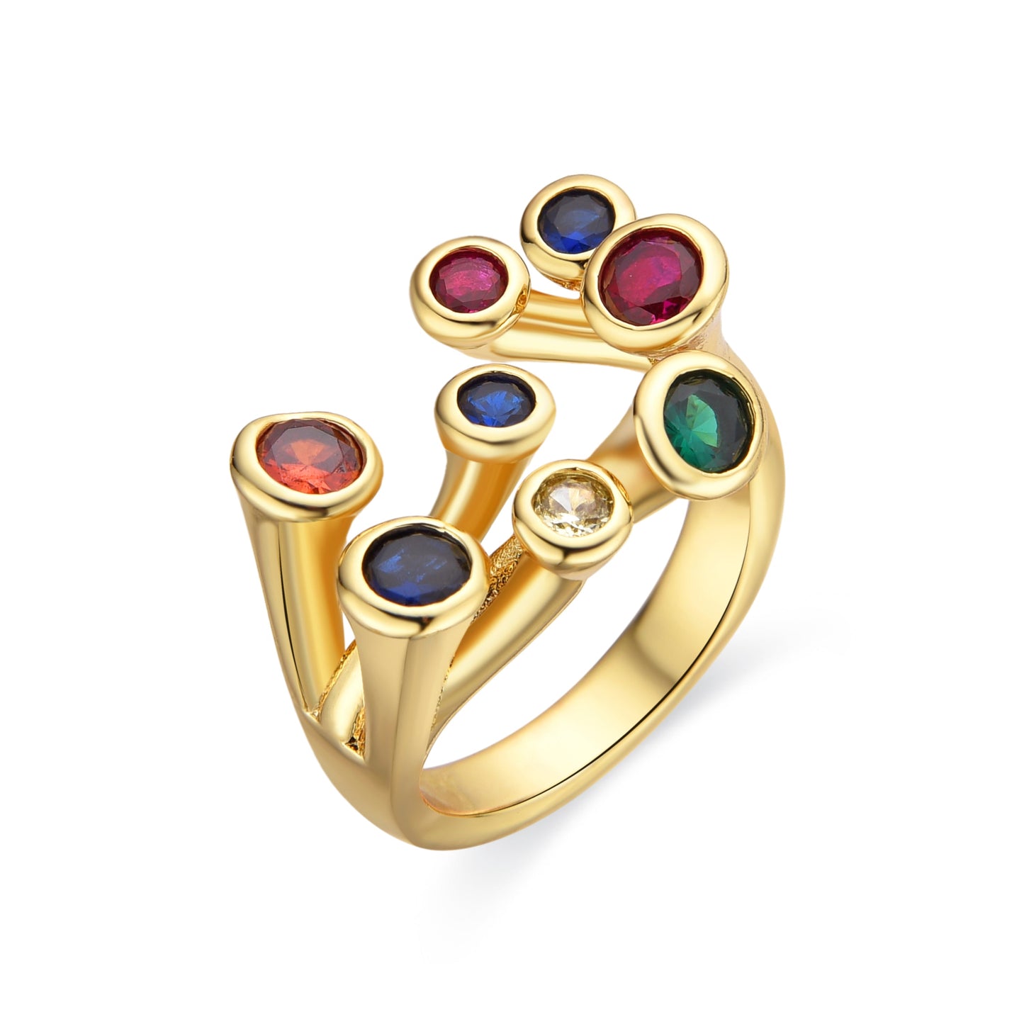 Anillo con Lacado Negro acabado oro 18k - Yter