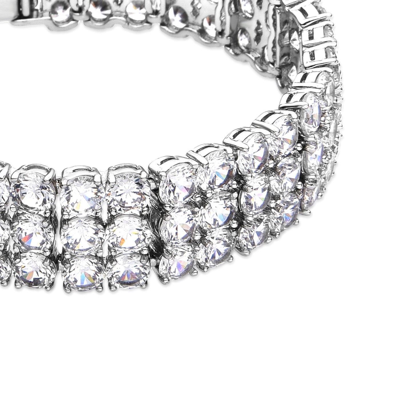Pulsera con Circonita Brillante acabado plata - Laiko