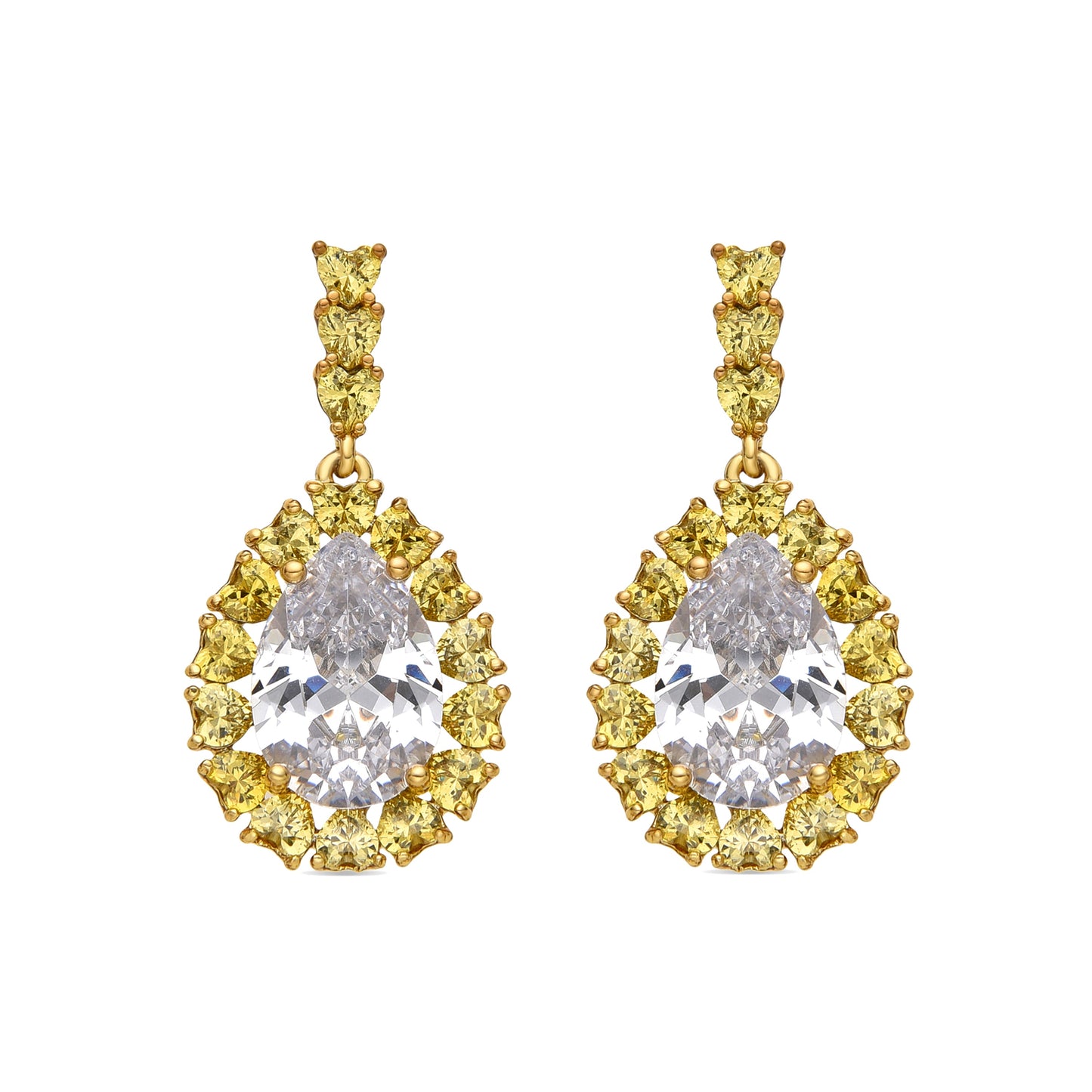 Pendientes con Padparadscha acabado plata - Welo