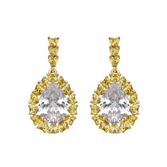 Pendientes con Padparadscha acabado plata - Welo