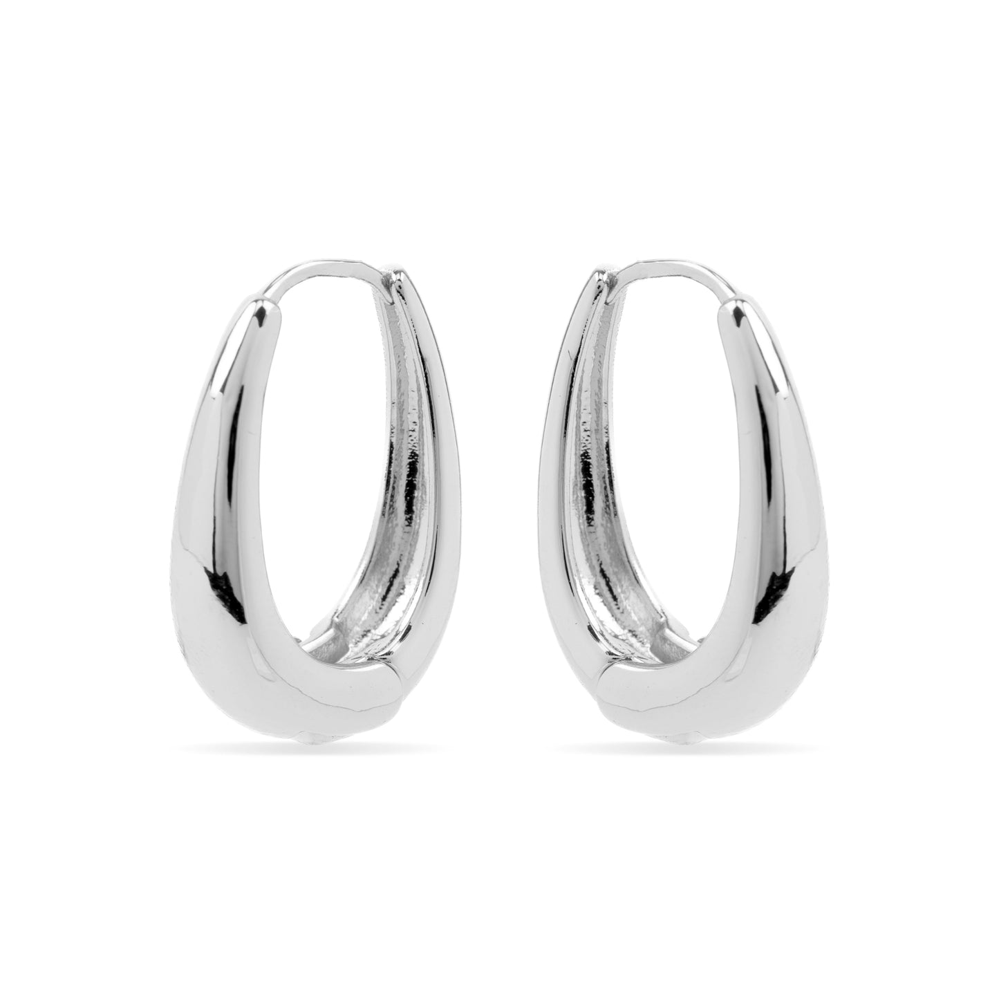 Pendientes con - acabado plata - Luya