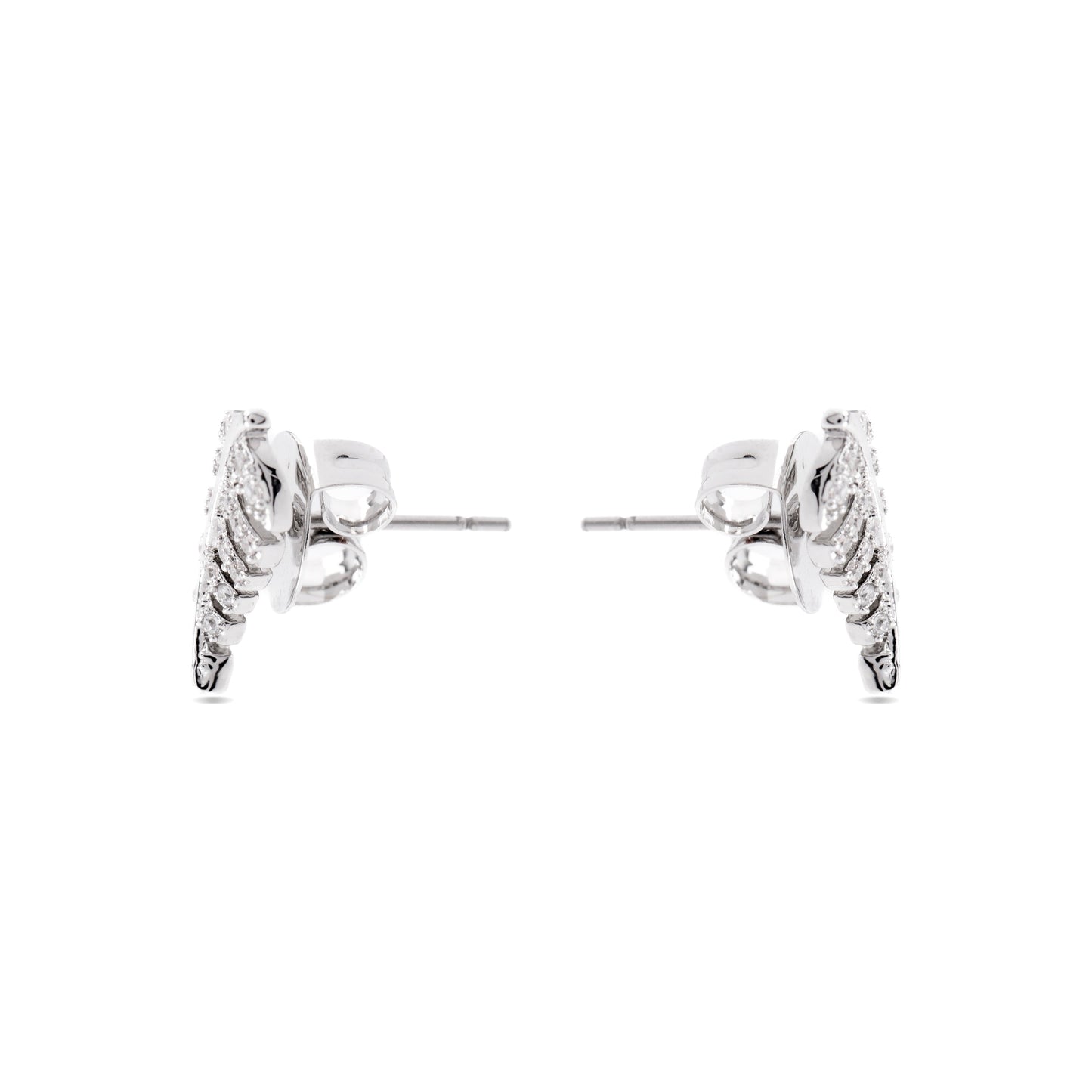 Pendientes con Circonita Brillante acabado plata - Tatsy