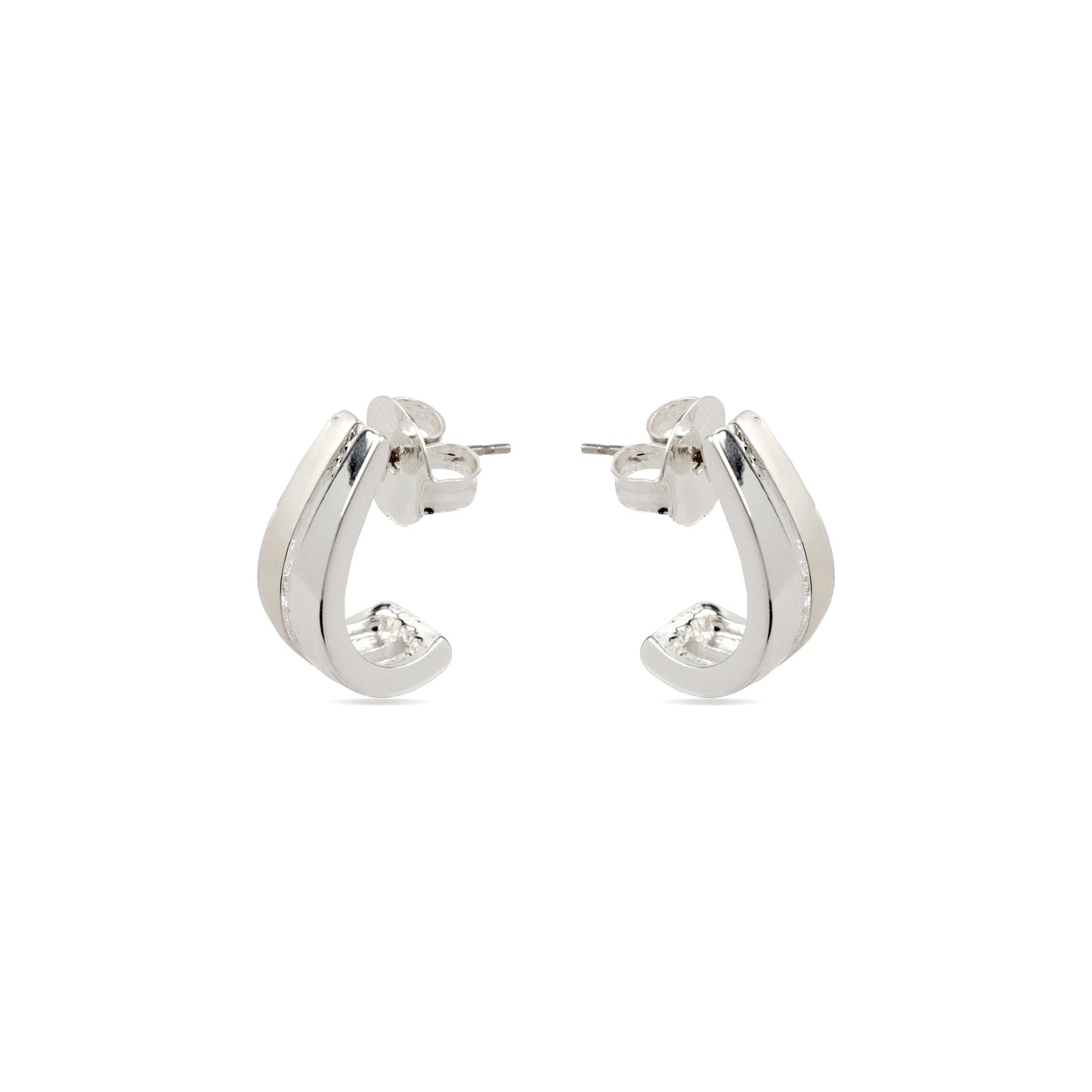 Pendientes con - acabado plata - Oirfan