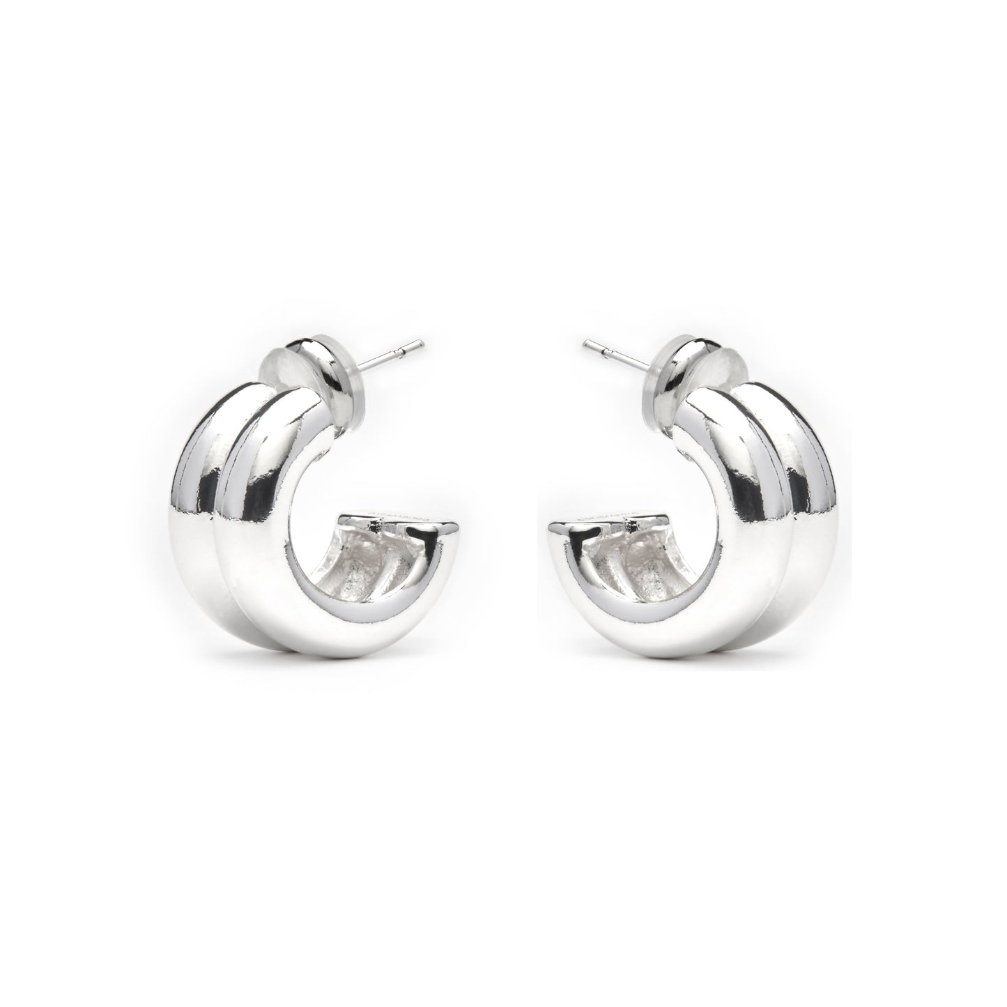 Pendientes acabado plata - Tudfu