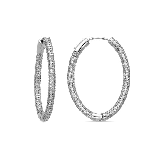 Pendientes con - acabado plata - Libub