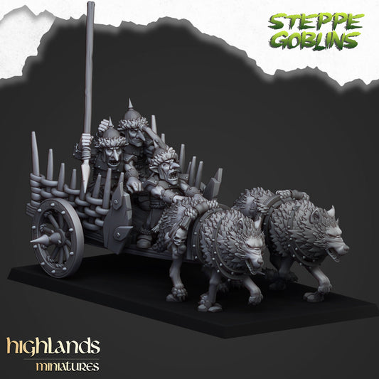Steppe Goblin Chariot, Highlands Miniatures