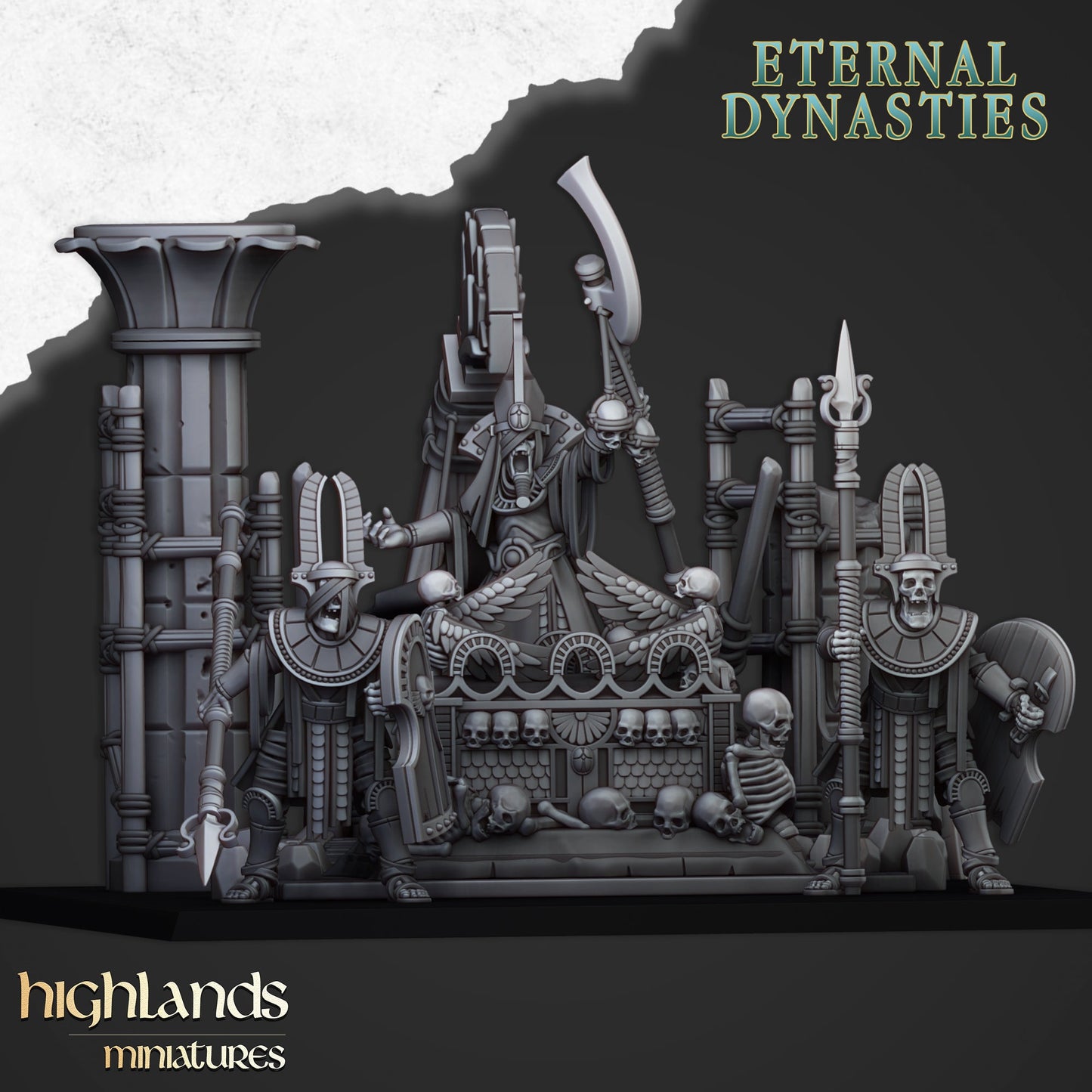 Pharaohs Funeral Ship, Highland Miniatures