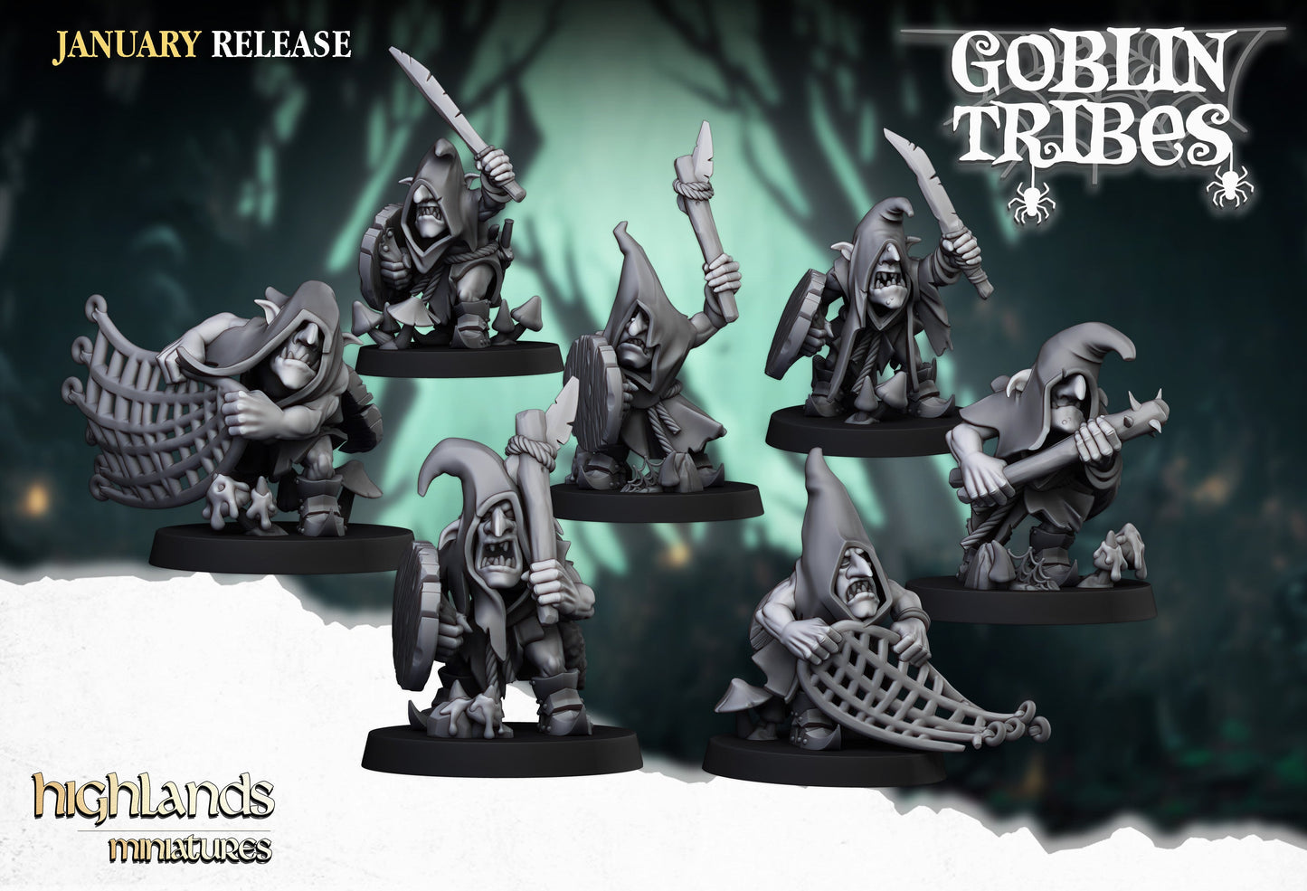 Swamp Goblin Warriors, Highlands Miniatures
