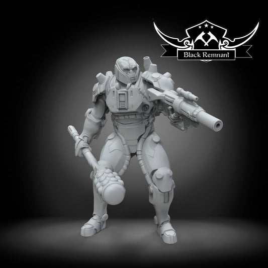 The giant warrior, Black Remnant