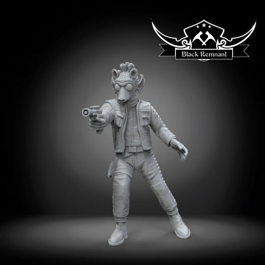 The green bounty hunter, Black Remnant