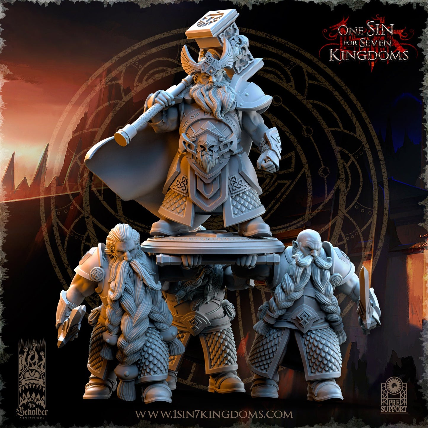 Throngrim, King of the Mountain Heart, The Beholder Miniatures