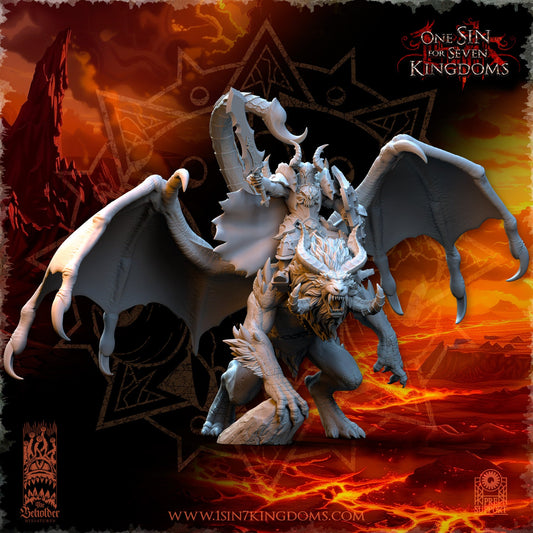 Vrolok on Manticore, The Beholder Miniatures