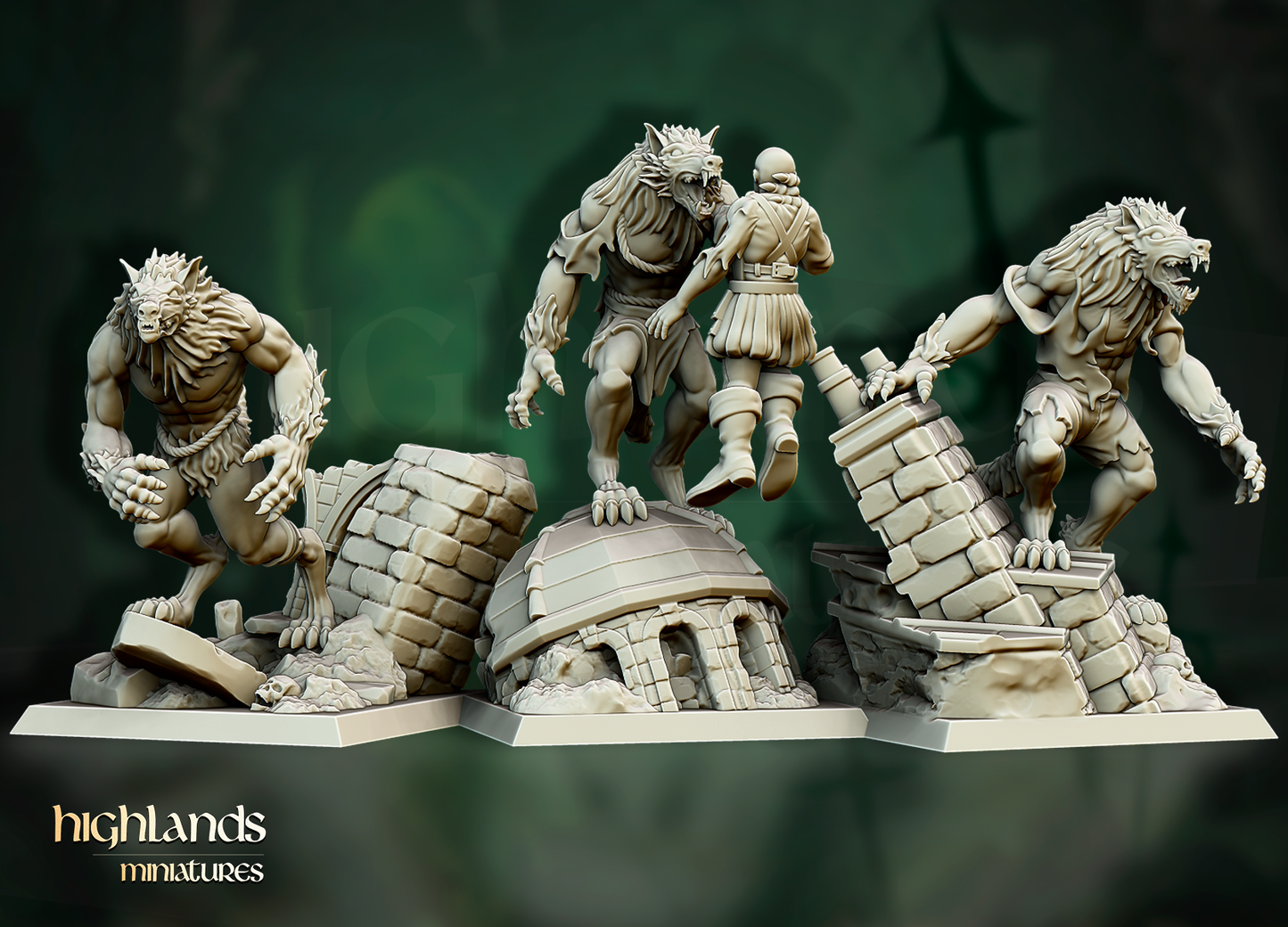 Werewolves, Highlands Miniatures